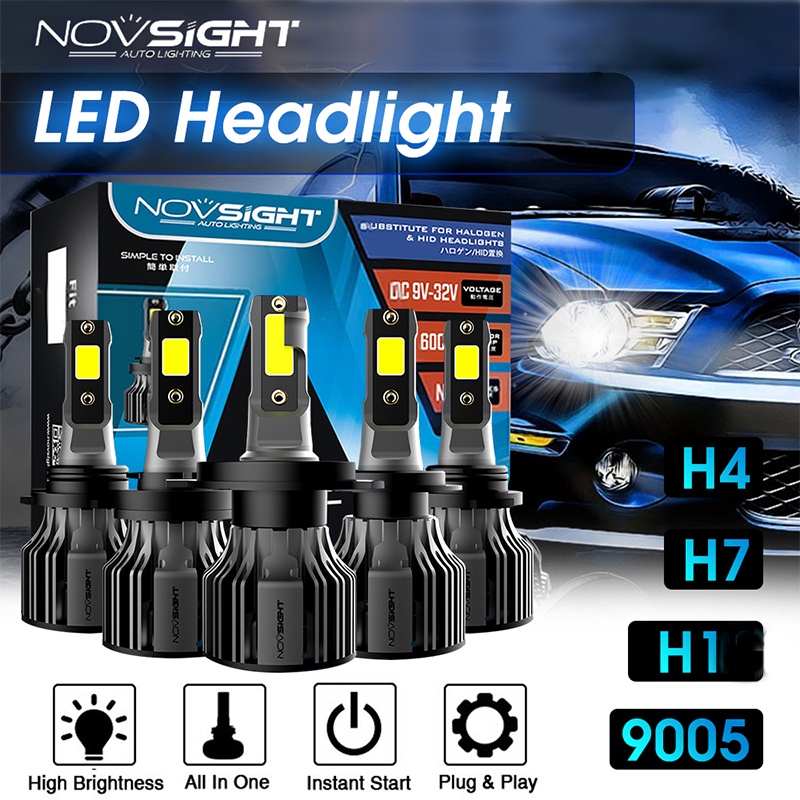 Novsight LED Car Lamp Headlight Front Set H4/H7/H1/9005 N39 Car Led Novsight Lampu Depan 1 Year Warr