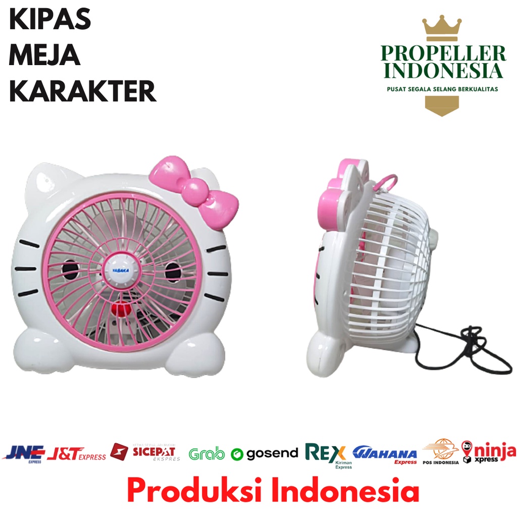 Kipas Angin Meja Karakter 8Inch Desk Fan Portable
