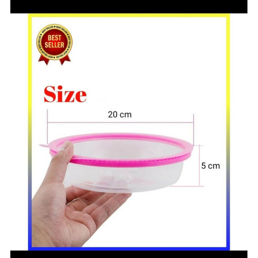 GHM - TUDUNG SAJI VACUUM makanan / FOOD COVER VACUUM FOOD SEALER warna pink