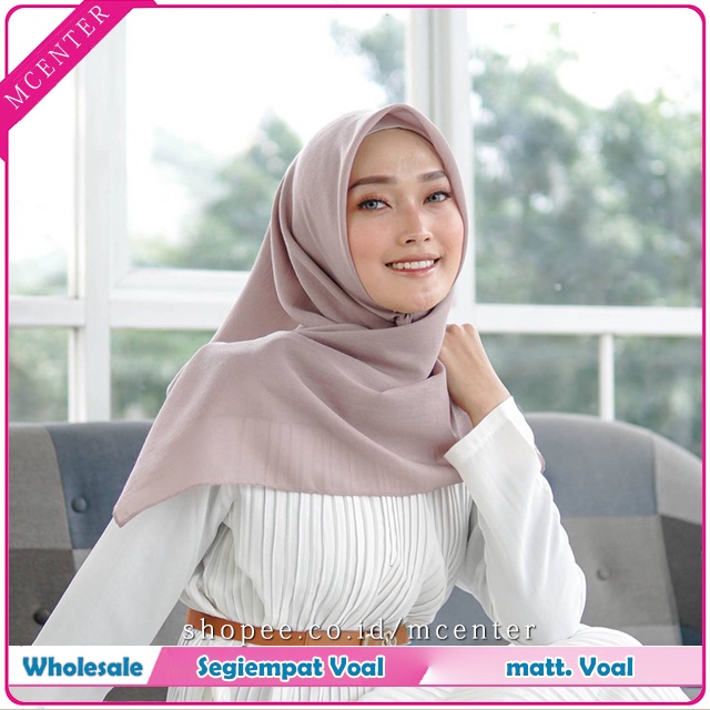 Jilbab Paris Voal Segiempat Square Exclusive / Hijab Basic