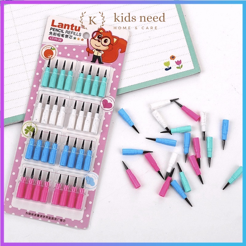 

(1 set 32pcs) isi pensil lantu / refill lantu bensia / isi ulang pensil bongkar pasang / Isi refill pensil bensia susun sambung