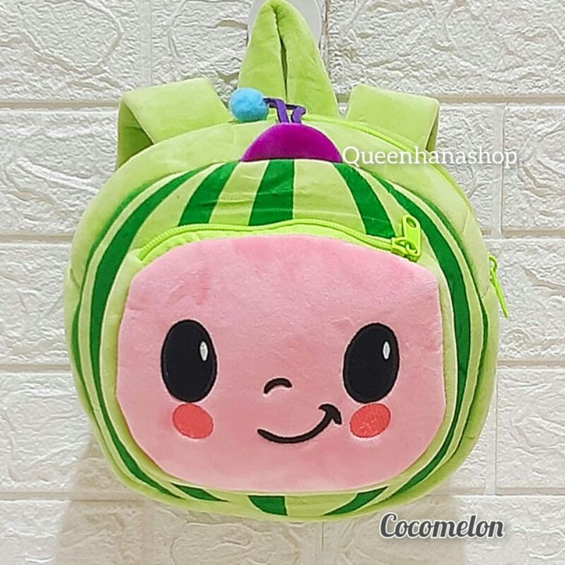 New Tas Ransel Boneka Anak Cocomelon Bagpack Depan Resleting MY