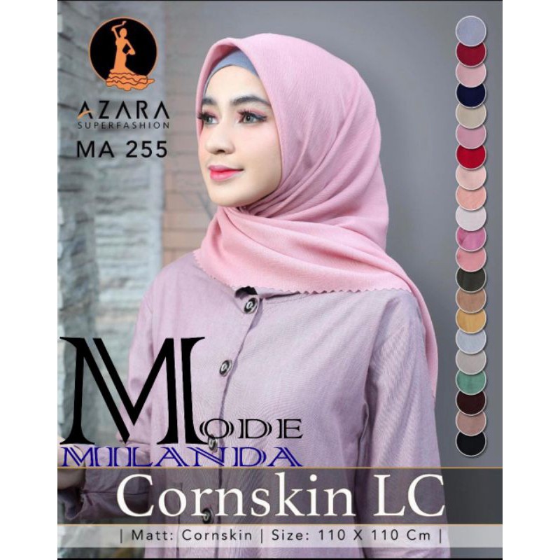 Azara Hijab Segiempat Cornskin Laser Cutting 110X110 CM