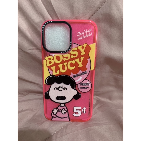 IPHONE 13 PRO MAX Casetify / Casing Iphone Pink Bossy Lucy / Iphone Case Snoopy Peanuts