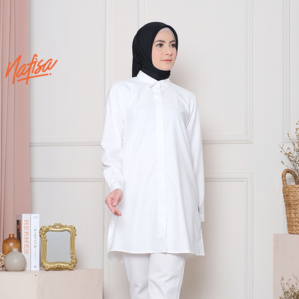 BAJU TUNIK Nafisa TFD (Tunik Fleksibel Day) - Kemeja Tunik Day to Day Toyobo Size Lengkap