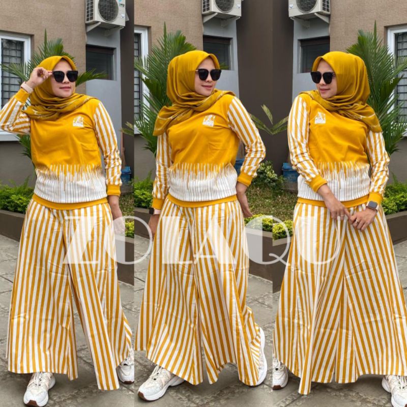 Setelan Celana kulot Prod By zolaQu ori