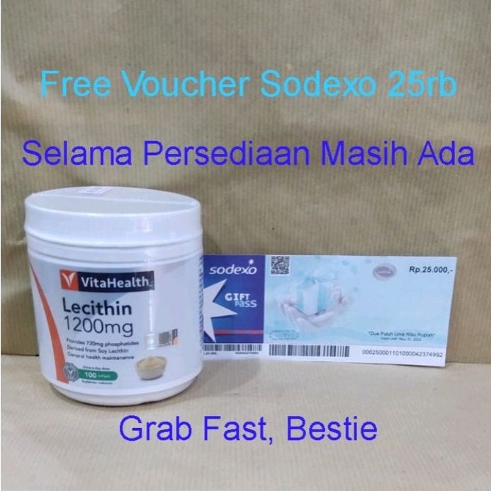 Lecithin 1200 MG Vitahealth utk normal kan  kolesterol trigliserid