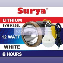 Senter Kepala SURYA LED 12 Watt SYH K125L / Senter Cas / Senter Hiking / Cahaya Putih