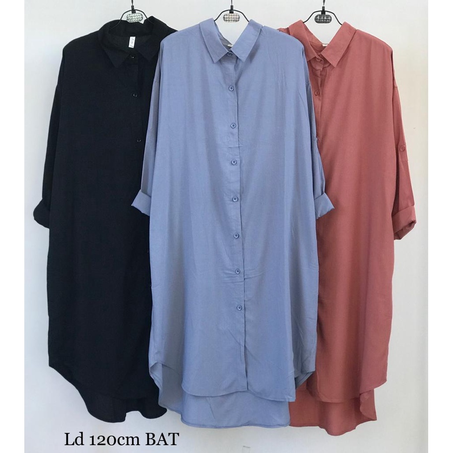 LONG TUNIK POLOS IMPORT BAT