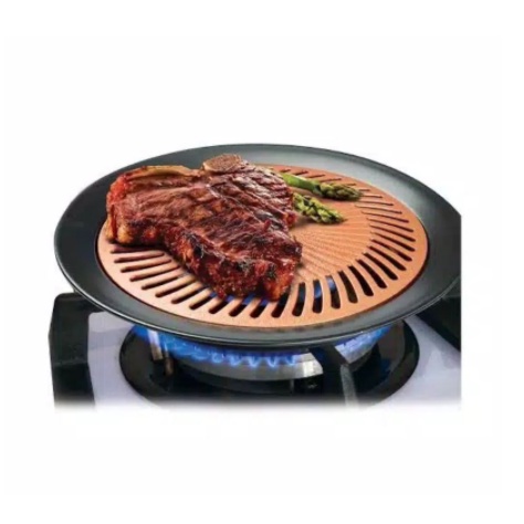 SMOKLES/TEMPAT PEMANGGANG BULAT BBQ GRILL PAN / PIRING PANGGANG