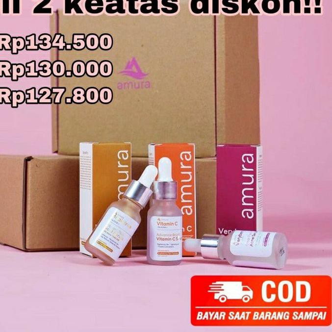 ☼ AMURA EXPERT SERUM 100% ORIGINAL | Serum Amura Gold Acne Vit C ❊