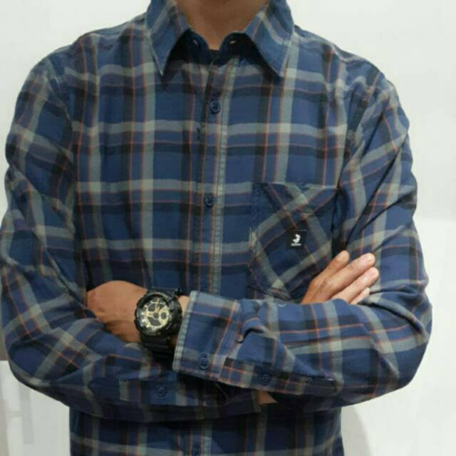 Kemeja FLANEL PRIA 3SECOND ORIGINAL