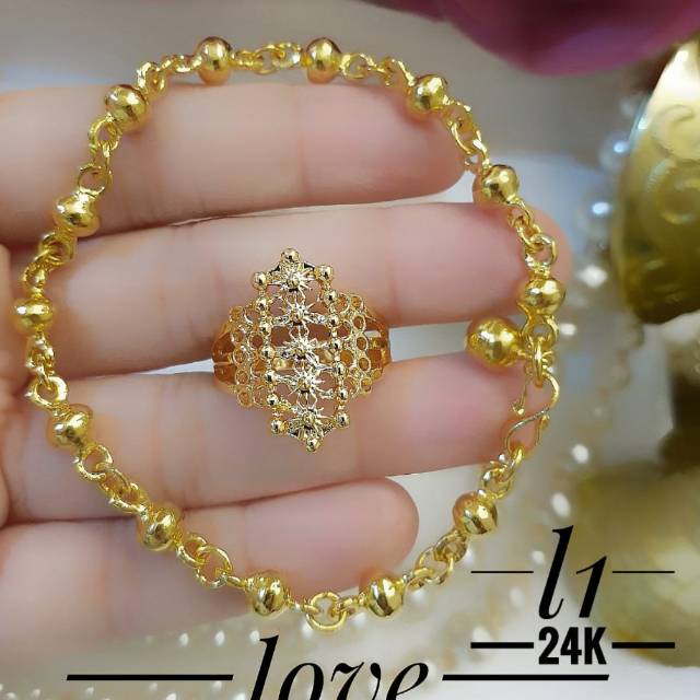 Xuping gelang lapis emas 24k 2009i