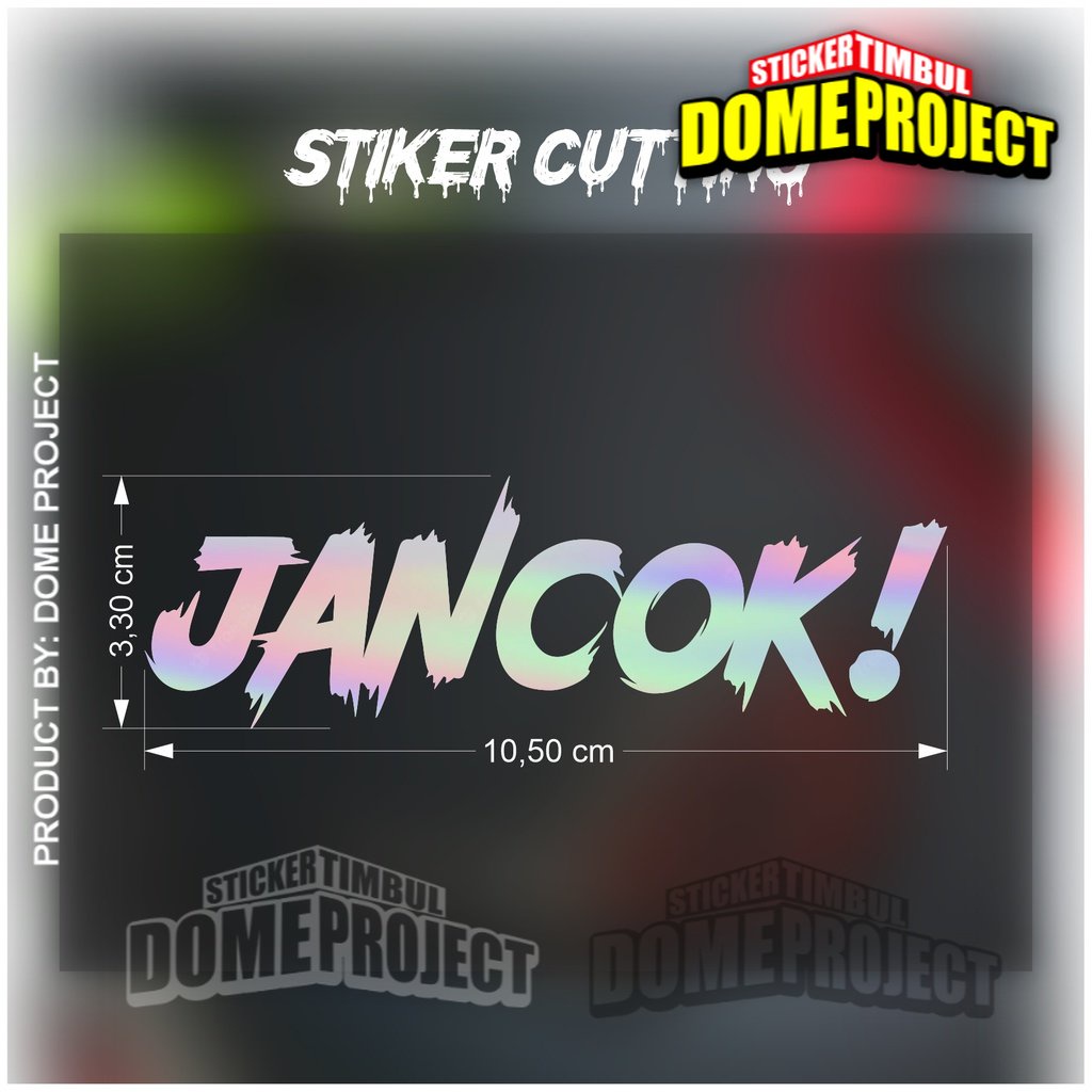 Stiker Jancok Stiker Cutting Motor