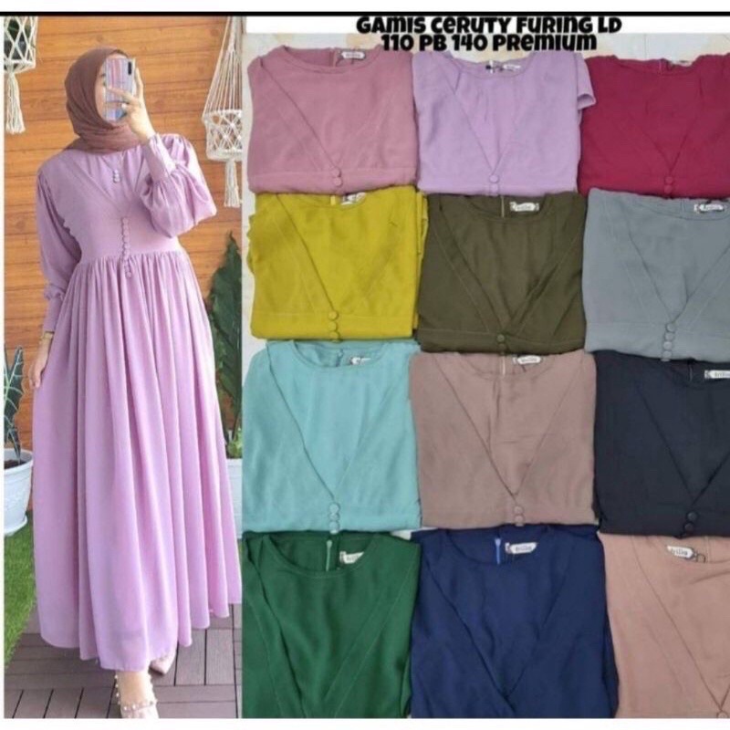 [READY STOCK] GAMIS FRILLA LESTY CERUTY BABYDOLL PREMIUM TERBARU / GAMIS FRILA COLLECTION KRIWIL DAD