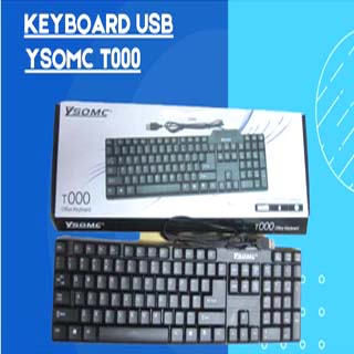 Keyboard USB YSOMC - T000 Empuk Enak di Tangan