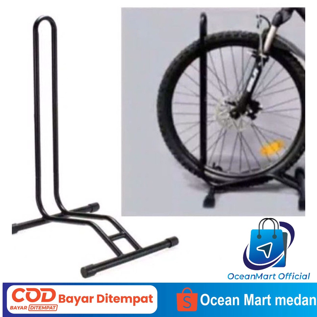 Paddock Sepeda Universal Standar Pedok Model L Black/Hitam MTB Roadbike Aksesoris Sepeda OCEAN MART OCEANMART