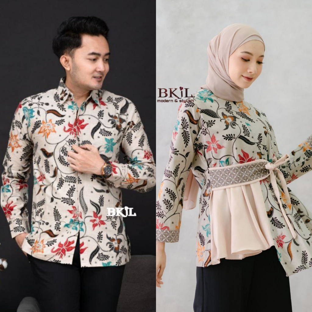 BATIK ALINA - Batik Couple Modern Baju Batik Wanita Modern M L XL XXL Atasan Batik Kerja Wanita Batik Wanita dan Pria Batik Kerja Seragam Batik