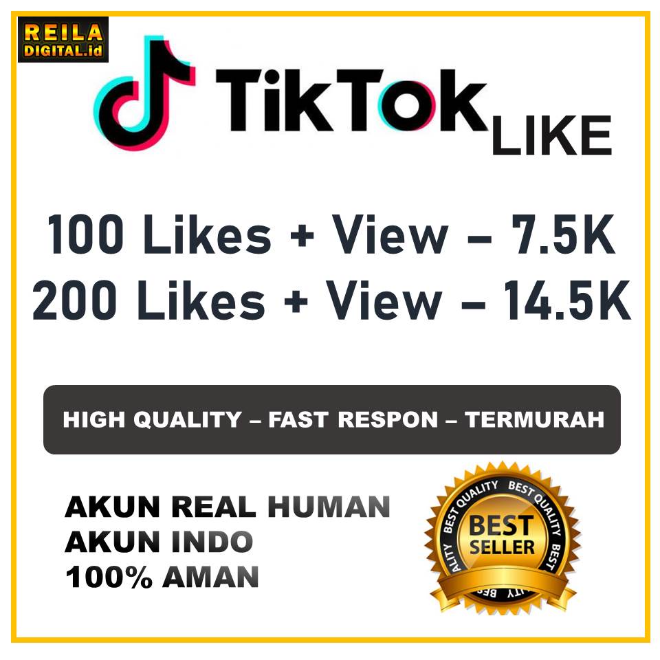 Like Tiktok Termurah dan Bergaransi Real Aktif