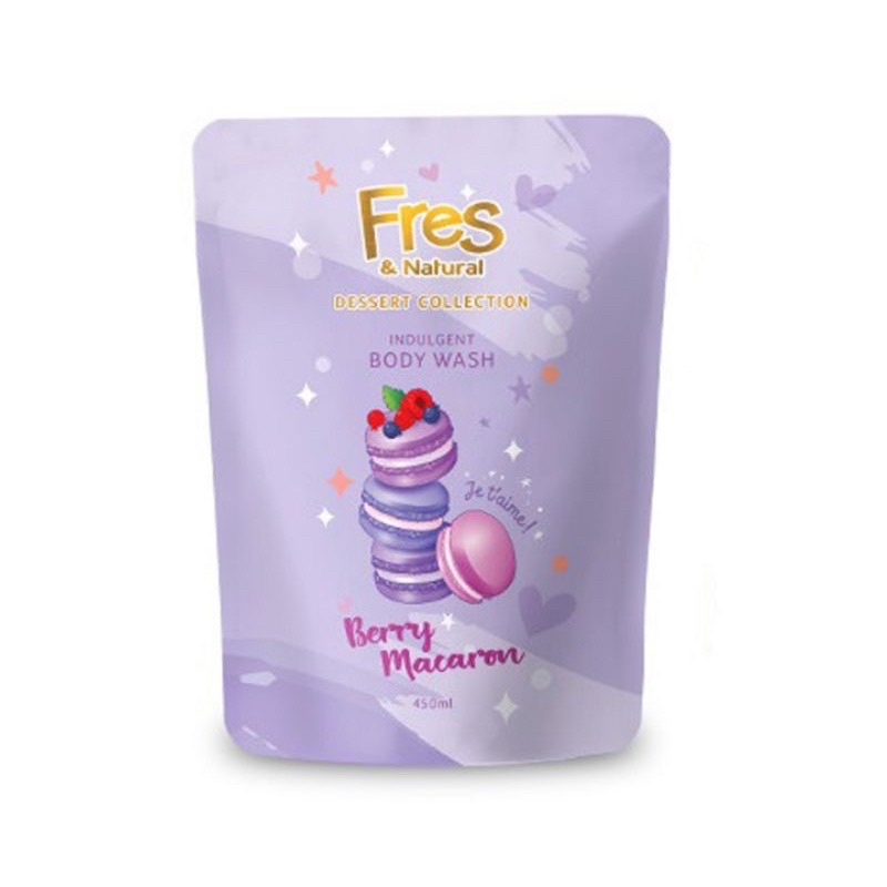 (Refill 450ml) Fres &amp; Natural Hijab Refresh Body Wash