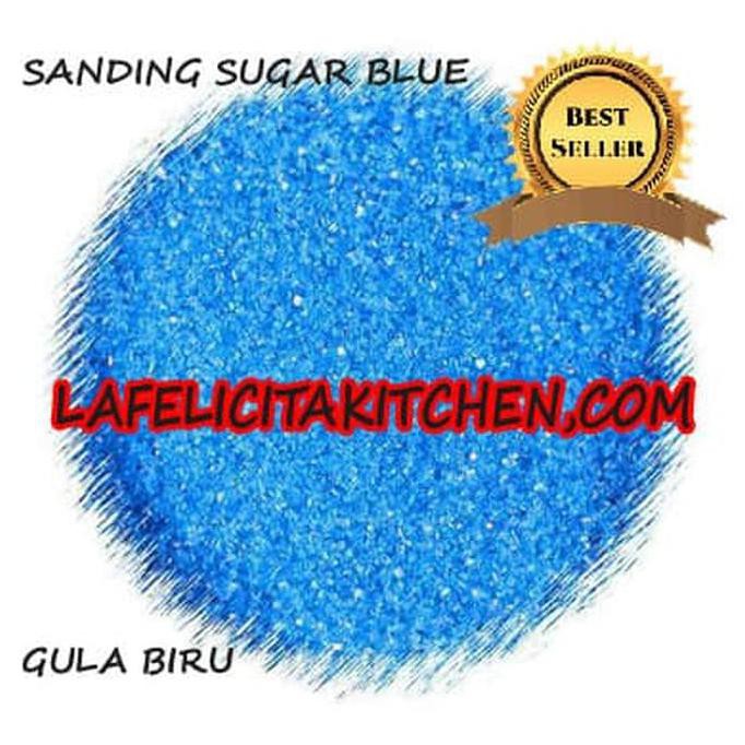 

10G BLUE BIRU SHINE GLITER SPRINKLES SANDING SUGAR GULA SPARKLING CAKE BIG SALE Kode 190
