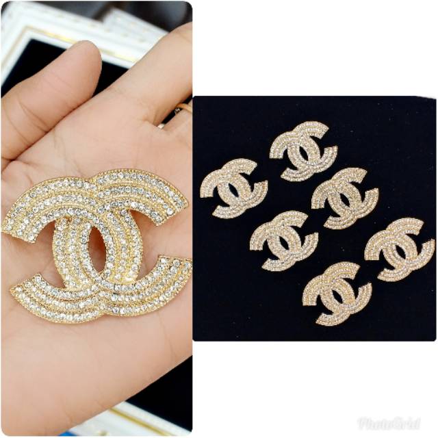 ISI 6 PCS BROOCH CHANEL HIJAB SYAR'I KOREA