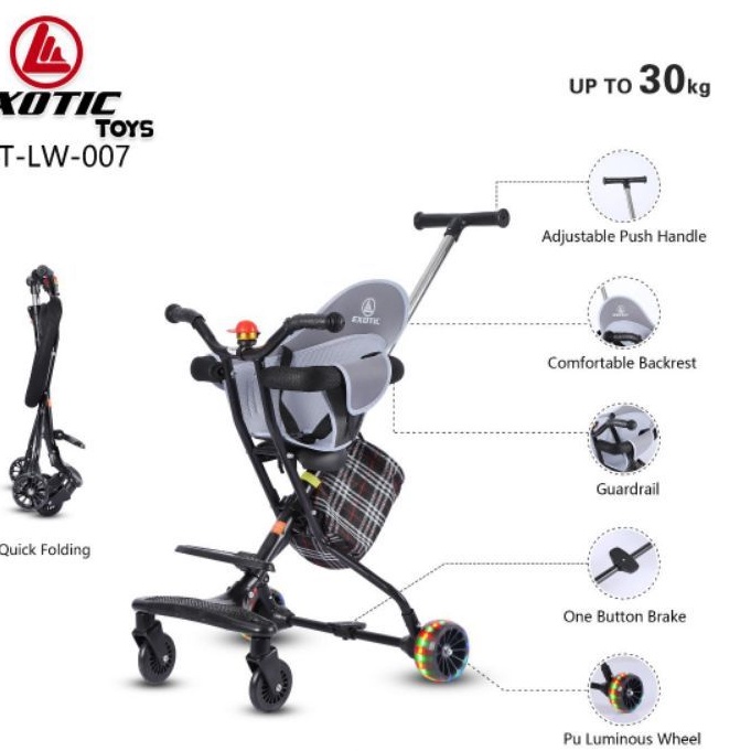 STROLLER BABY KERETA DORONG MAGIC STROLLER SPACE BABY EXOTIC ET LW 007 / LW011 / LW 011