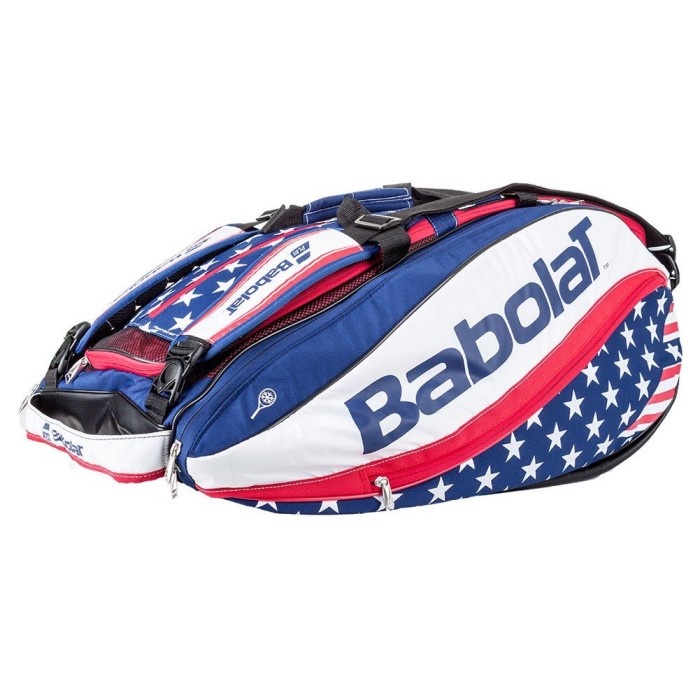 Babolat Us Stars Stripes 12 Pack Tas Raket Tenis Tennis Bags Bag Star Shopee Indonesia