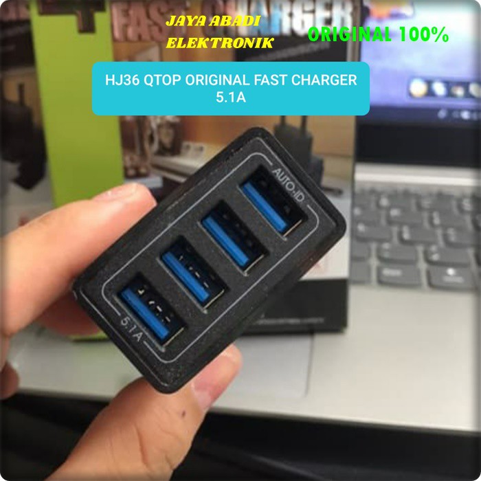 J62 QTOP 5A ADAPTOR BATOK KEPALA 4 USB SUPER FAST CHARGING TRAVEL ADAPTER CHARGER CHARGE FLASH CAS CASAN ADAPTIVE QUICK QC KABEL DATA ANDROIT HANDPHONE QUALCOMM UNIVERSAL MULTI ORIGINAL VOLT GADGET TC POWER QC LEBIH HEMAT TEMPAT DAN PRAKRIS