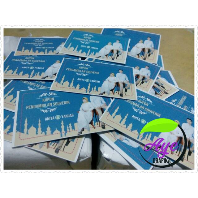 

Kupon Souvenir/Kartu Ucapan Terima Kasih