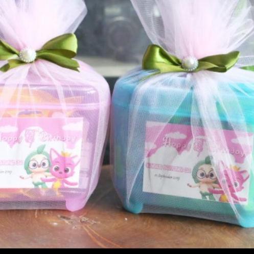 

☜ Souvenir ulang tahun box souvenir bingkisan snack box + ucapan ulang tahun ◘