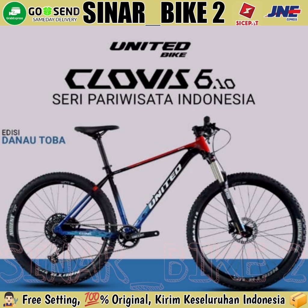 Sepeda MTB UNITED CLOVIS 6.10 6.1 Edisi Danau Toba 27.5 &amp; 29 Inch