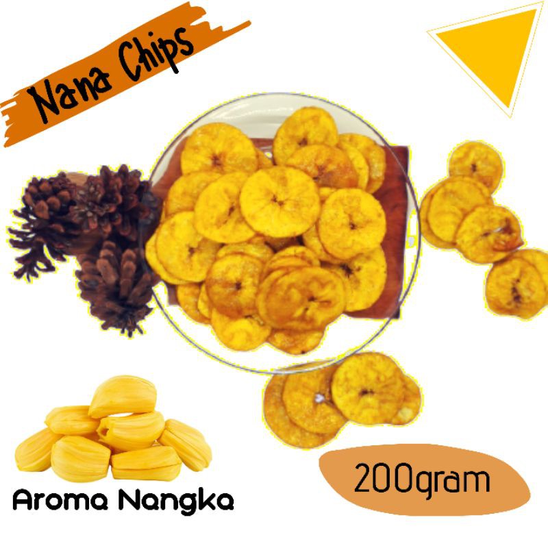 

Nana Chips Keripik pisang kripik pisang Rasa nangka manis gurih aneka rasa Nana Chips 200gram