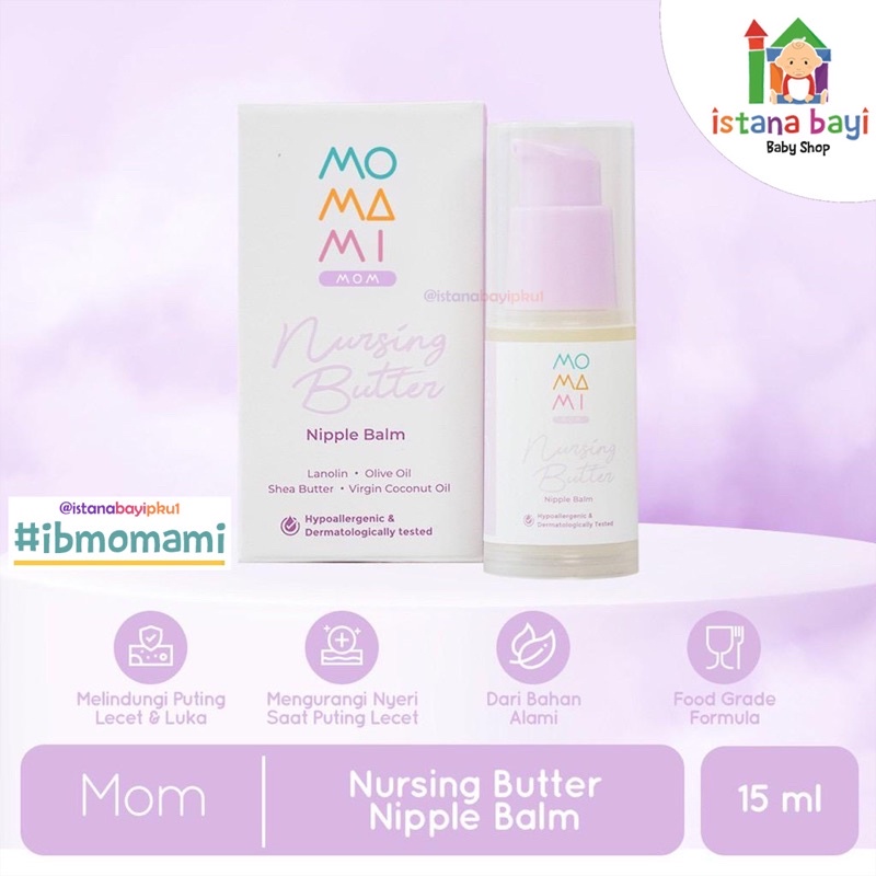 Momami Nursing Butter Nipple Balm 15ml - Cream lecet luka / Nipple cream