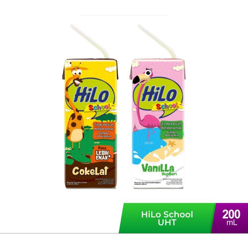 Hilo School Susu UHT 200ml /centraltrenggalek