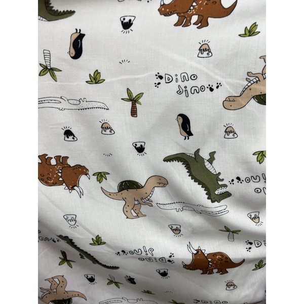 kain katun rayon viscose premium motif kancil dinosaurus motif anak motif lucu best seller