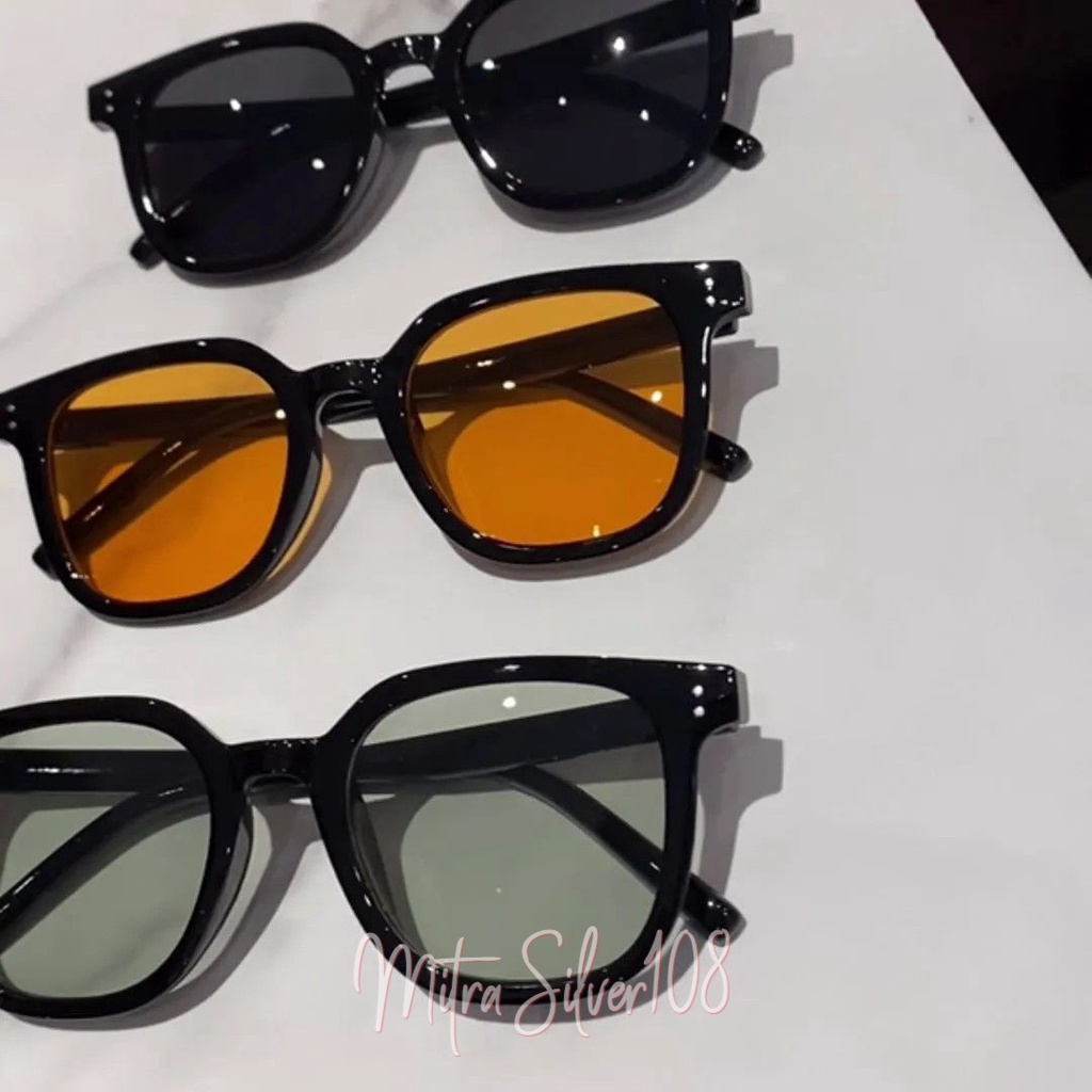 [MS108] KM 02 KacaMata Frame Fashion Unisex KacaMata Vintage Retro Korea Sunglasses COD Kacamata -Fashion Import