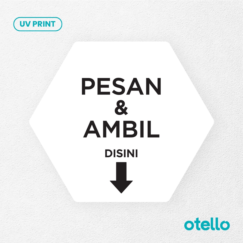 Pesan &amp; Ambil Disini Tulisan Cetak Signage Board Akrilik Tempel Dinding Papan Acrylic Restoran Dinding Petunjuk Toko Cafe