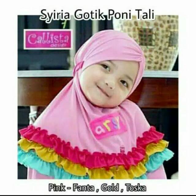 PROMO RAMADHAN (JILBAB VALEA) JILBAB ANAK MODEL wiru / JILBAB ANAK MODEL GOTIK