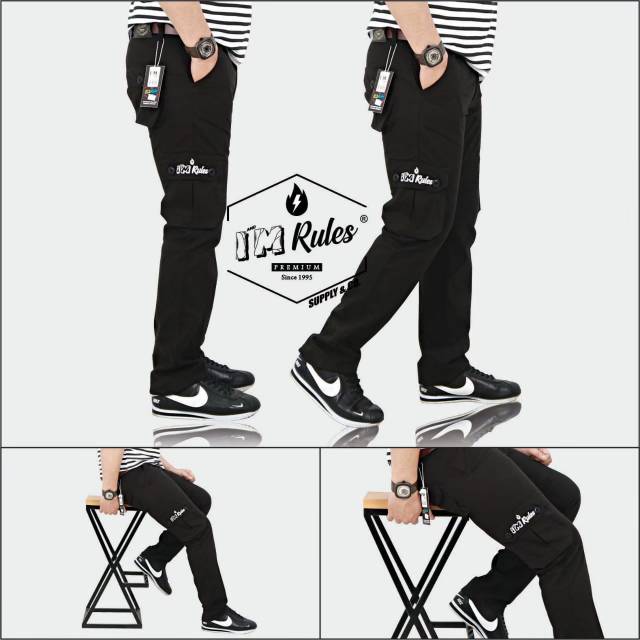 Celana cargo I'M RULES ori / celana cargo murah