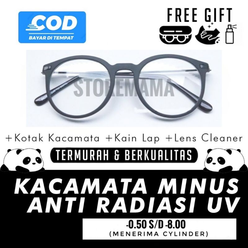 Kacamata Silinder Minus 7 6 5 4 3 2 1 Wanita Pria Custom Resep Cylinder Photocromic Mines Min Mins T