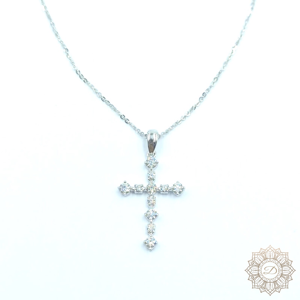 [NEW] Ladies Diamond Necklace (Diamond F VVS 1) - 18K