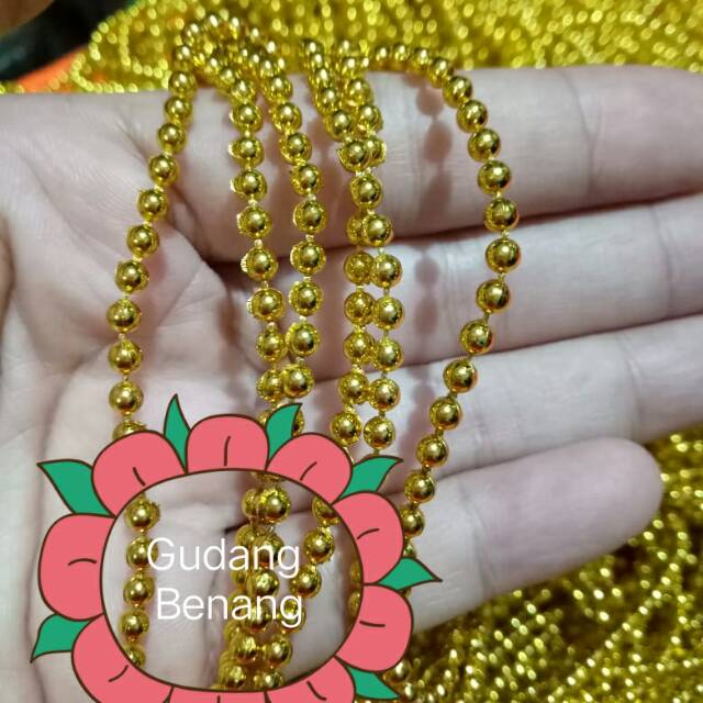 mutiara lada gold 3mm/parel renceng