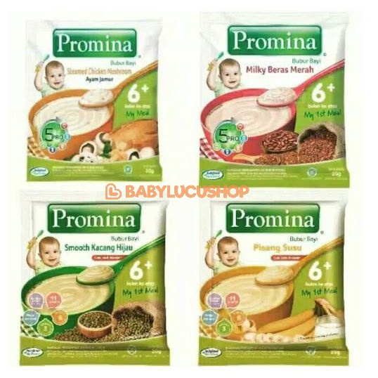 Promina Dan SUN Bubur Tim Bayi Cereal SACHET 20gr 25gr Makanan mpasi Baby 6+ 8+ 9+