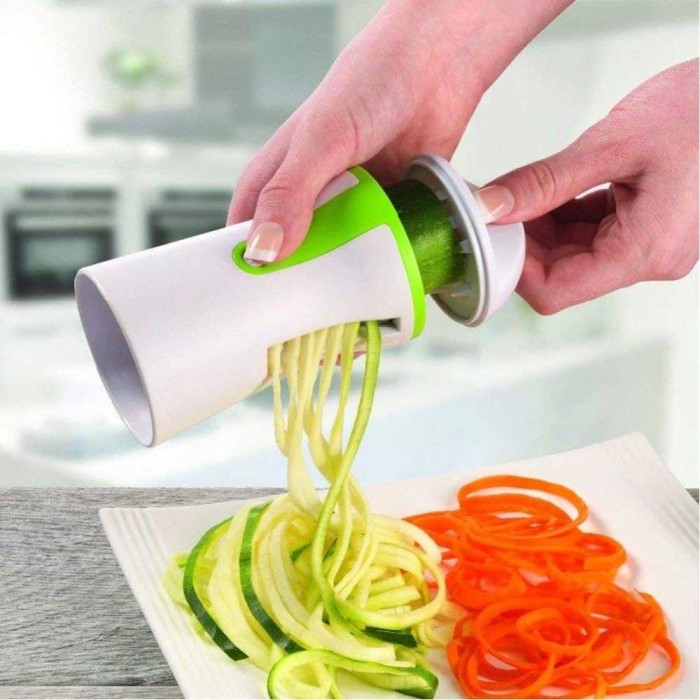 Parutan Serbaguna Portable Spiralizer Vegetable Slicer