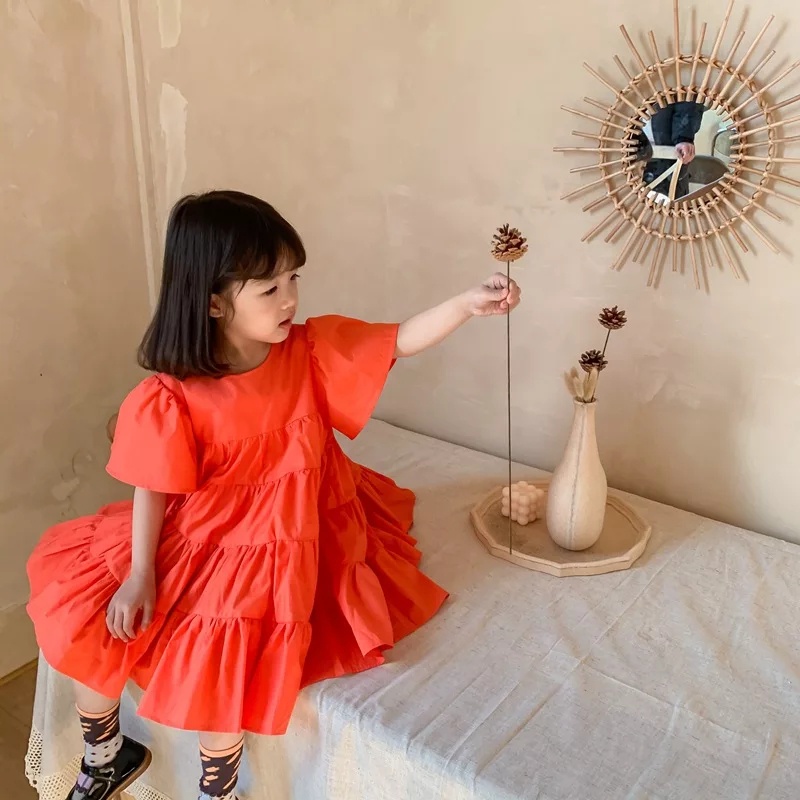 BEFAST - ZTL OOTD Dress Anak ARICA / DRESS ANAK EIKO / Dress Anak perempuan / Pakaian Anak-Anak Perempuan / Outfit Anak Ala Korean style / Dress Casual Anak / Model Terbaru / Dress Polos Lengan Pendek