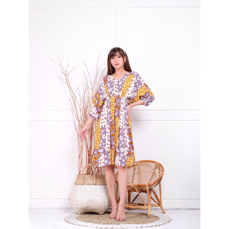 Lilona Floral Dress Summer Batwing / Floral Summer Dress