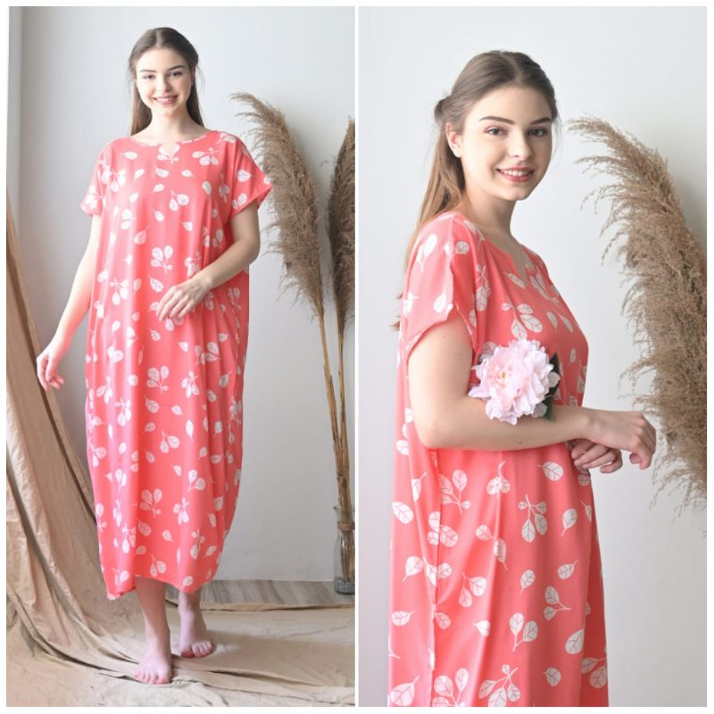 Daster Habel/HISBI Long BUSUI Panjang Semata Kaki Bahan Rayon Premium-Busui Habel 14