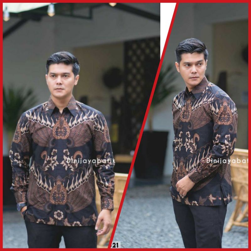 PREMIUM BEST SELLER MODERN Batik Pria Lengan Panjang Bagus Mahal Terbaru Murah Solo Jawa Kondangan.