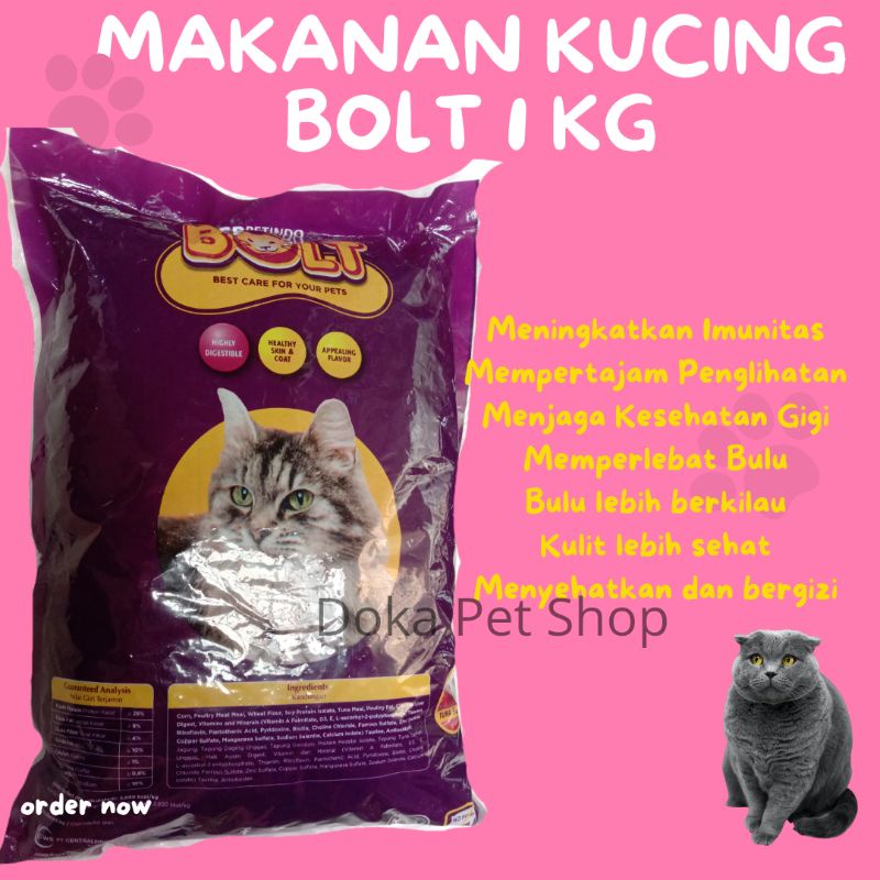 Makanan Kucing Bolt 1 Kg